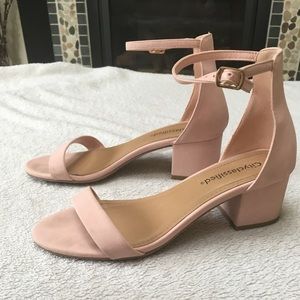 Pale pink summer sandals